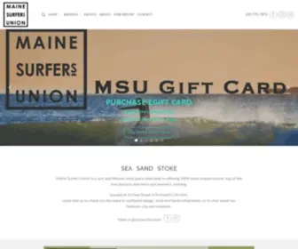 Mainesurfersunion.com(Maine Surfers Union) Screenshot