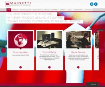 Mainetti.com(Mainetti) Screenshot