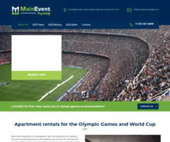 Maineventhospitality.com(Main Event Hospitality) Screenshot