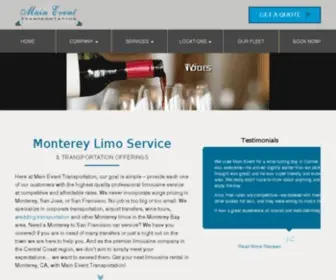 Maineventtransportation.com(Monterey Limo Service) Screenshot