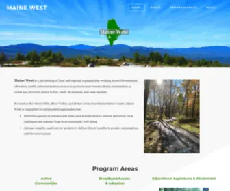 Mainewest.org(Maine West) Screenshot