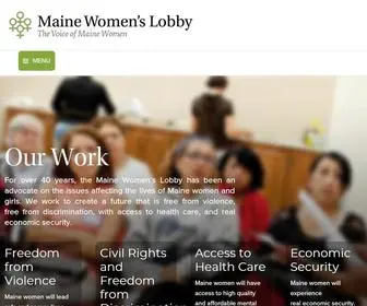 Mainewomen.org(Maine Women's Lobby) Screenshot