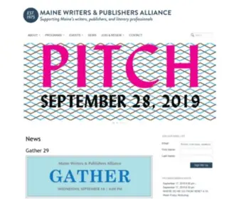 Mainewriters.org(Maine Writers & Publishers Alliance) Screenshot