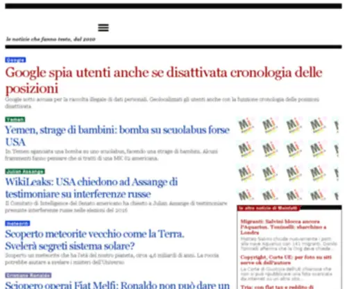 Mainfatti.it(Benvenuti su Mainfatti) Screenshot