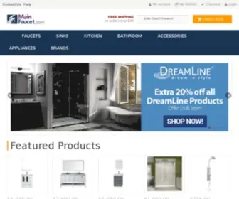 Mainfaucet.com(Faucets & Sinks for your Kitchen & Bathroom) Screenshot