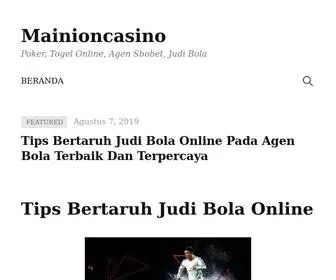 Mainioncasino.com Screenshot