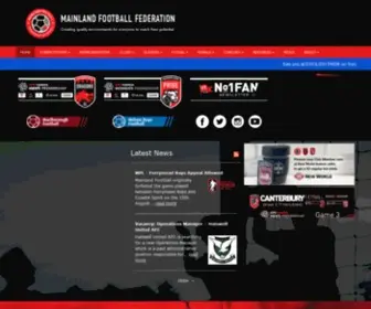 Mainlandfootball.co.nz(Mainland Football) Screenshot