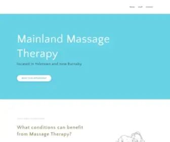 Mainlandmassage.com(Mainland Massage) Screenshot