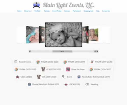 Mainlightevents.com(Main Light Events LLC) Screenshot