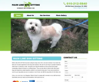 Mainlinedogsitting.com(Main Line Dog Sitting) Screenshot