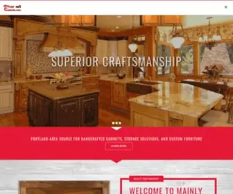 Mainlycabinets.com(Your home) Screenshot