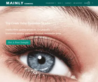 Mainlylashes.com(False Eyelashes) Screenshot