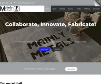 Mainlymetals.com(The Mainly Metals) Screenshot