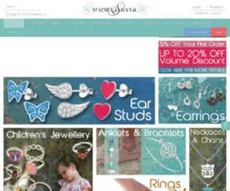 Mainlysilver.co.uk(Sterling Silver Jewellery Supplier) Screenshot