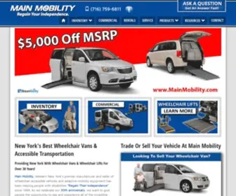 Mainmobility.com(New York Wheelchair Vans and Handicap Vans) Screenshot