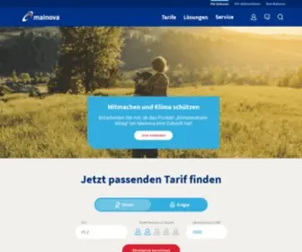 Mainova.de(Bundesweite Energieversorgung aus Frankfurt) Screenshot