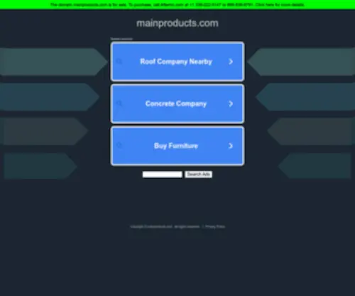 Mainproducts.com(Mainproducts) Screenshot