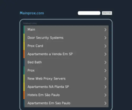 Mainprox.com(Free and safe web proxy) Screenshot