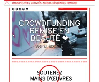 Mainsdoeuvres.org(Mains d’Œuvres) Screenshot