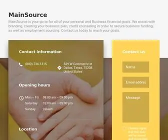 Mainsourcebusiness.com(MainSource) Screenshot