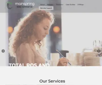 Mainspring.net(Mainspring offers complete solutions from point of sale software and e) Screenshot