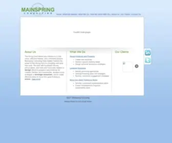 Mainspringconsulting.org(Mainspring Consulting) Screenshot