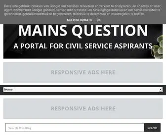 Mainsquestion.co.in(MAINS QUESTION) Screenshot