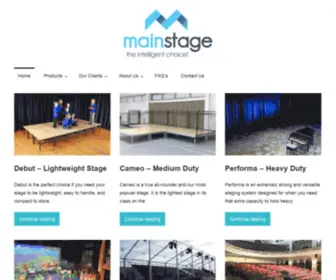 Mainstageltd.com(Mainstage Offer Top Quality Portable Staging Solutions) Screenshot