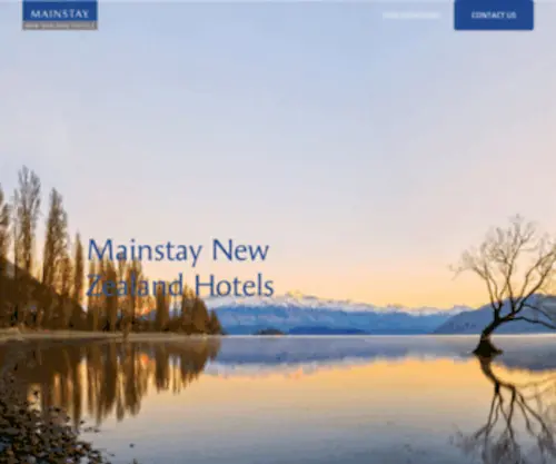 Mainstay.co.nz(New Zealand hotels) Screenshot