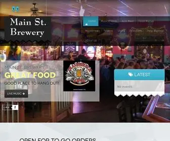Mainstbrewery.com(Main Street Brewery) Screenshot