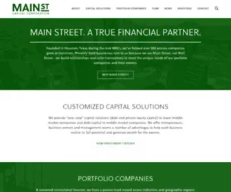 Mainstcapital.com(Main Street Capital Corporation (MAIN)) Screenshot