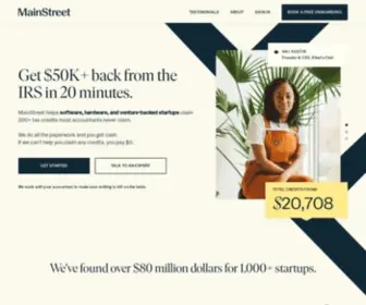 Mainstreet.com( Save Your Startup $50K In Minutes) Screenshot