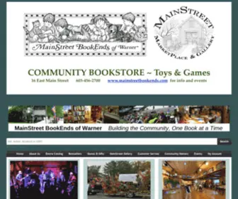 Mainstreetbookends.com(MainStreet BookEnds Of Warner) Screenshot