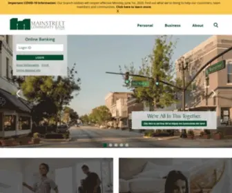 Mainstreetcbf.com(›) Screenshot