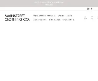 Mainstreetclothing.ca(Mainstreet Clothing Co) Screenshot