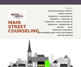 Mainstreetcounselingnj.com(Main Street Counseling) Screenshot