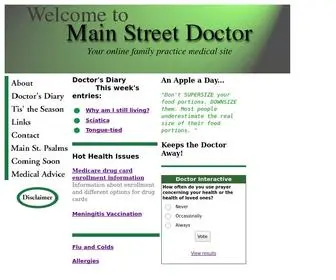 Mainstreetdoctor.com(Main Street Doctor) Screenshot