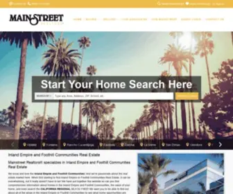 Mainstreetgroup.com(Inland Empire and Orange County Real Estate) Screenshot