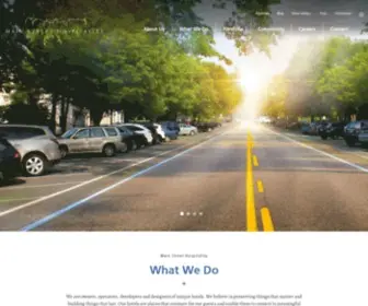 Mainstreethospitalitygroup.com(Hotel Management Company in New England) Screenshot