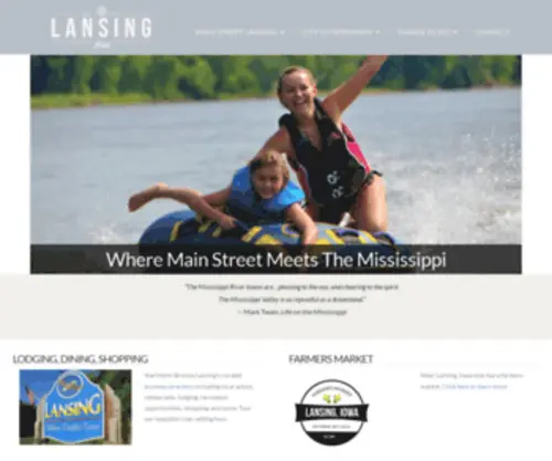 Mainstreetlansing.com(Lansing Iowa) Screenshot