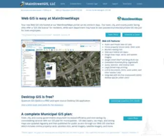 Mainstreetmaps.com(Web GIS Maps and Property Information by MainStreetGIS) Screenshot