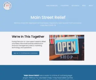 Mainstreetrelief.com(Main Street Relief) Screenshot