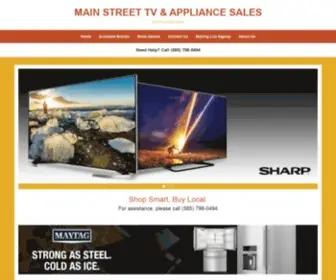 MainstreettvMedina.com(Main street tv &amp; appliance sales) Screenshot