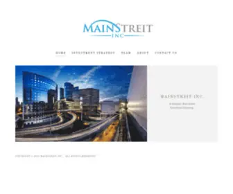 Mainstreit.com(MainStreit Inc) Screenshot