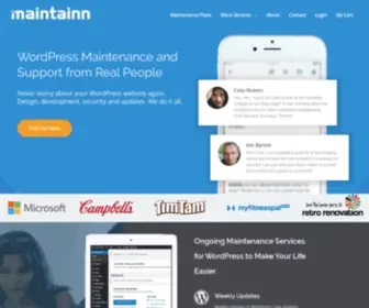Maintainn.com(WordPress Support and Maintenance Services from Maintainn) Screenshot