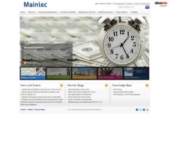 Maintec.com(Leader in Mainframe Services) Screenshot