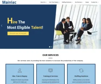 Maintec.in(Staffing Solutions) Screenshot