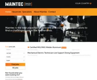 Maintec.net(Maintec International) Screenshot