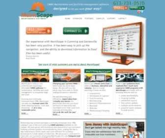 Maintscape.com(CMMS Maintenance and Facilities Software) Screenshot