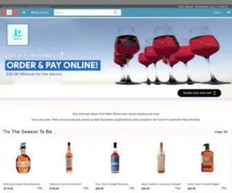 Mainwinesusa.com(Main Wines & Liquors New Rochelle) Screenshot